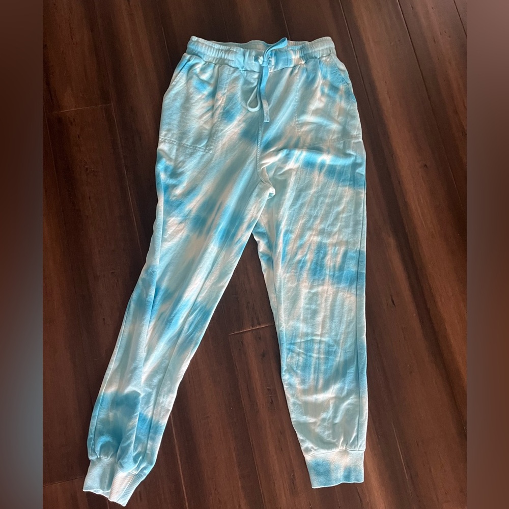 Blue sweatpants